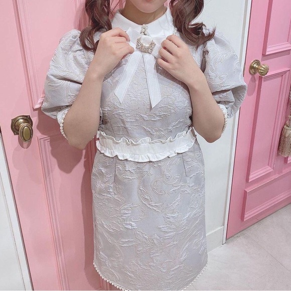 Swankiss jacquard minidress - Picture 1 of 9